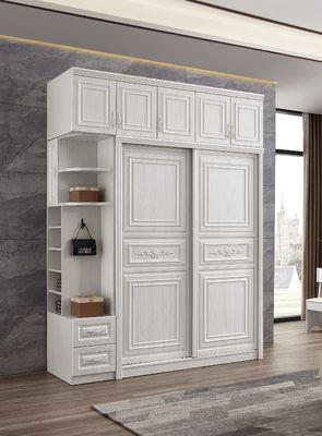 Guardaroba di legno bianco amichevole di Eco con altezza lavabile 20cm del portello scorrevole