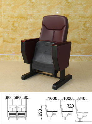 Il cinema piegante Hall Chairs Anti Fouling Sturdy della sala pela amichevole