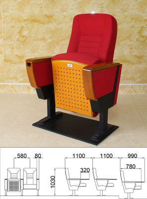 Sedia ignifuga del cinema con il supporto di tazza, sedie di sedili dell'anti pubblico elettrostatico