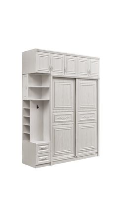 Guardaroba di legno bianco amichevole di Eco con altezza lavabile 20cm del portello scorrevole