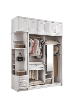 Guardaroba di legno bianco amichevole di Eco con altezza lavabile 20cm del portello scorrevole