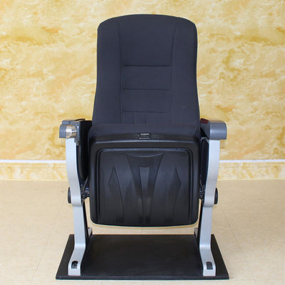 Cinema ad alta densità nero Hall Chairs Adjustable Moistureproof Antistatic del teatro