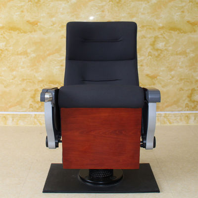 L'unità di elaborazione nera ignifuga di Hall Chairs With del cinema del teatro spuma alta densità pieghevole