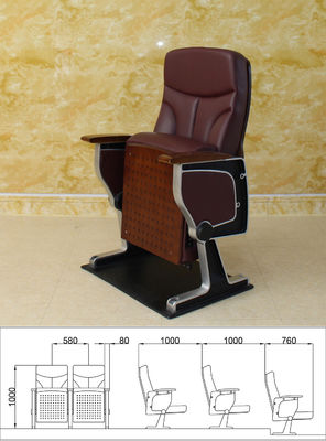 Cinema di legno cremisi Hall Chairs