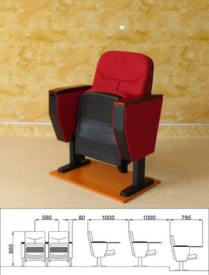 Sedia ignifuga del cinema con il supporto di tazza
