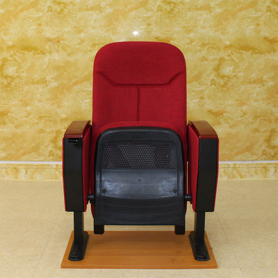 Il cinema rosso accatastabile pieghevole Hall Chairs With High Density ha modellato la schiuma