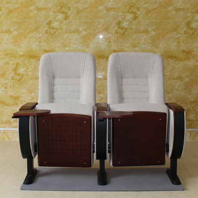 Durezza pieghevole di Hall Chairs Anti Electrostatic Medium del cinema di 2 Seater