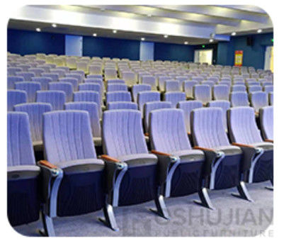 Durezza pieghevole di Hall Chairs Anti Electrostatic Medium del cinema di 2 Seater