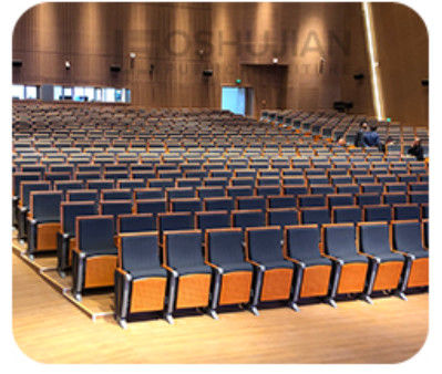Durezza pieghevole di Hall Chairs Anti Electrostatic Medium del cinema di 2 Seater